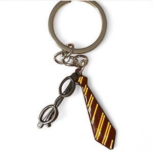 New Harry Potter Magic Tie Keychain with Glasses Charm #181